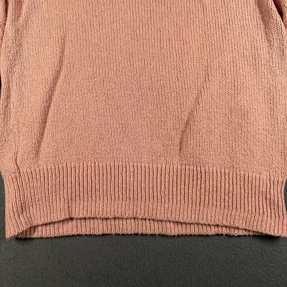 Old Navy Sweater Womens Small Pink Tunic Length V Neck Long Sleeve 100% Cotton - Picture 11 of 13